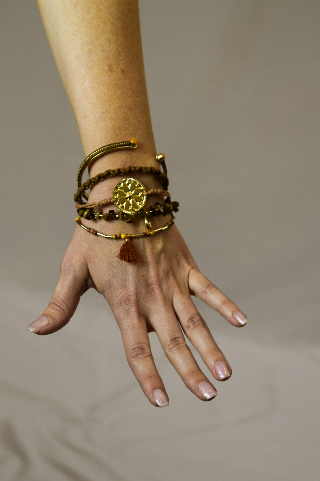 Copper Boho Bracelet Stack