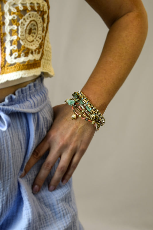 Turquoise Boho Bracelet Stack